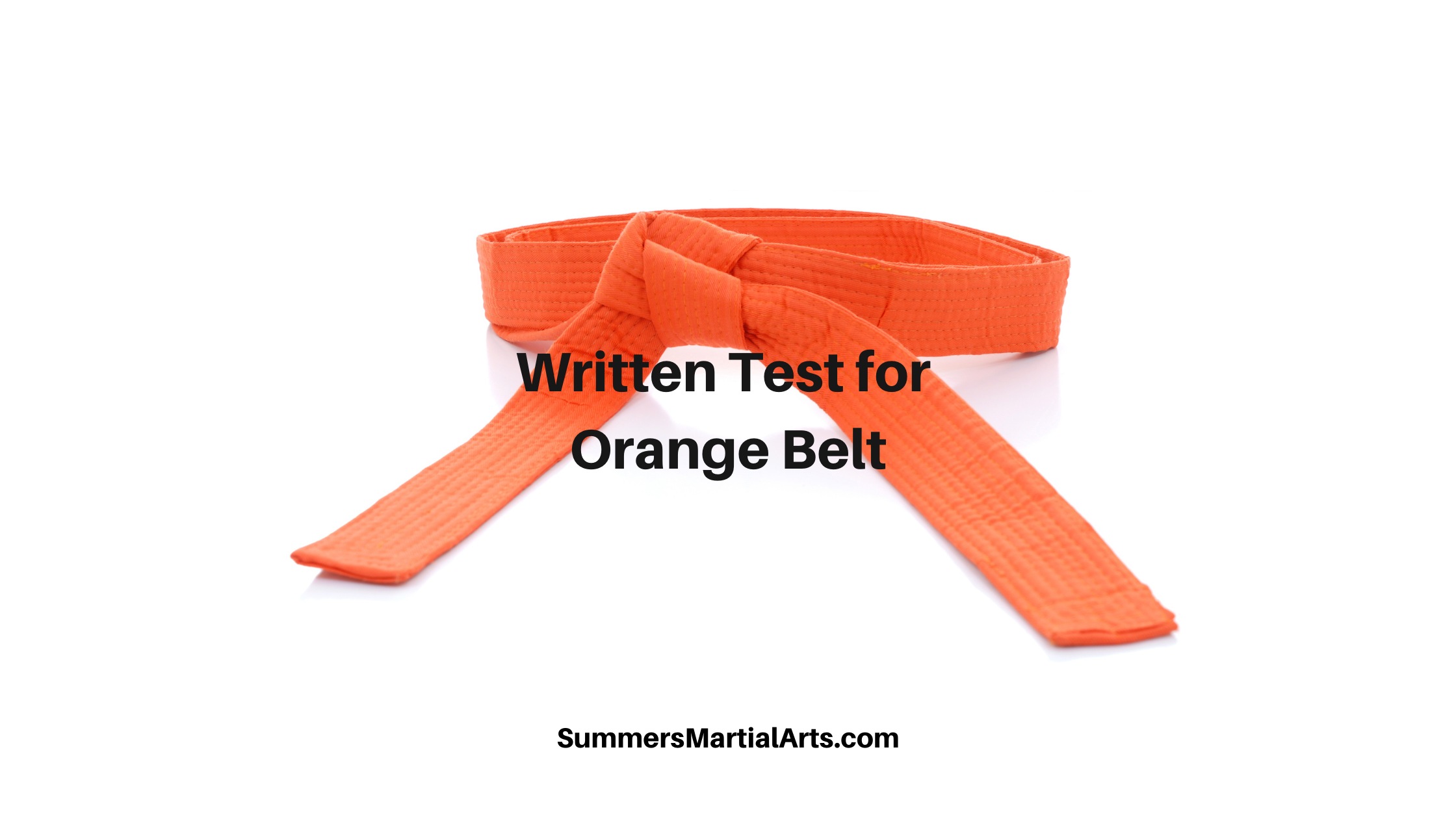 orange belt test